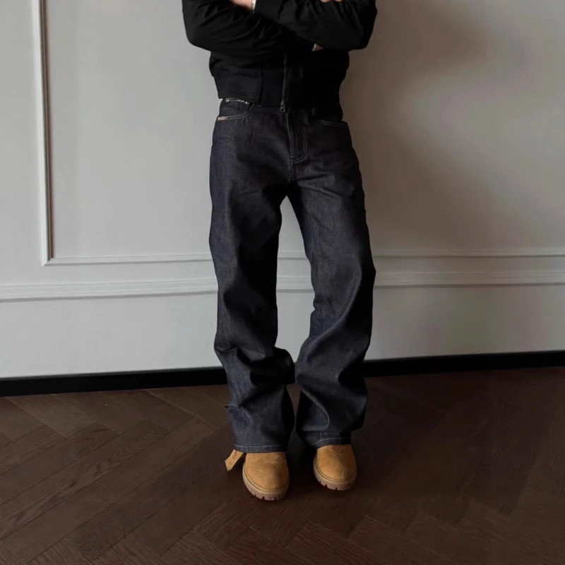 Herren Weitgeschnittene Denim-Jeans Drune
