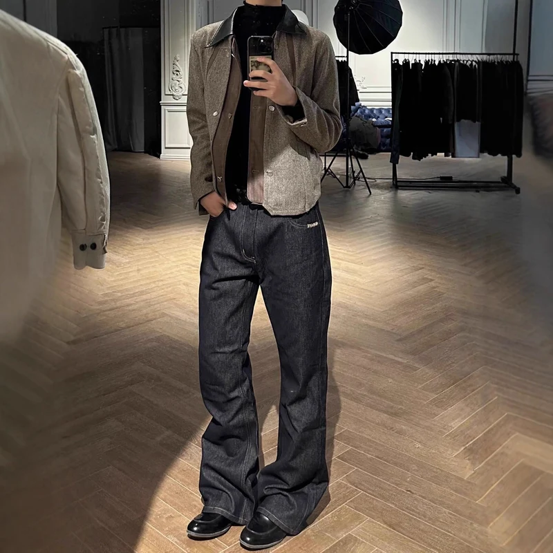 Herren Weitgeschnittene Denim-Jeans Drune