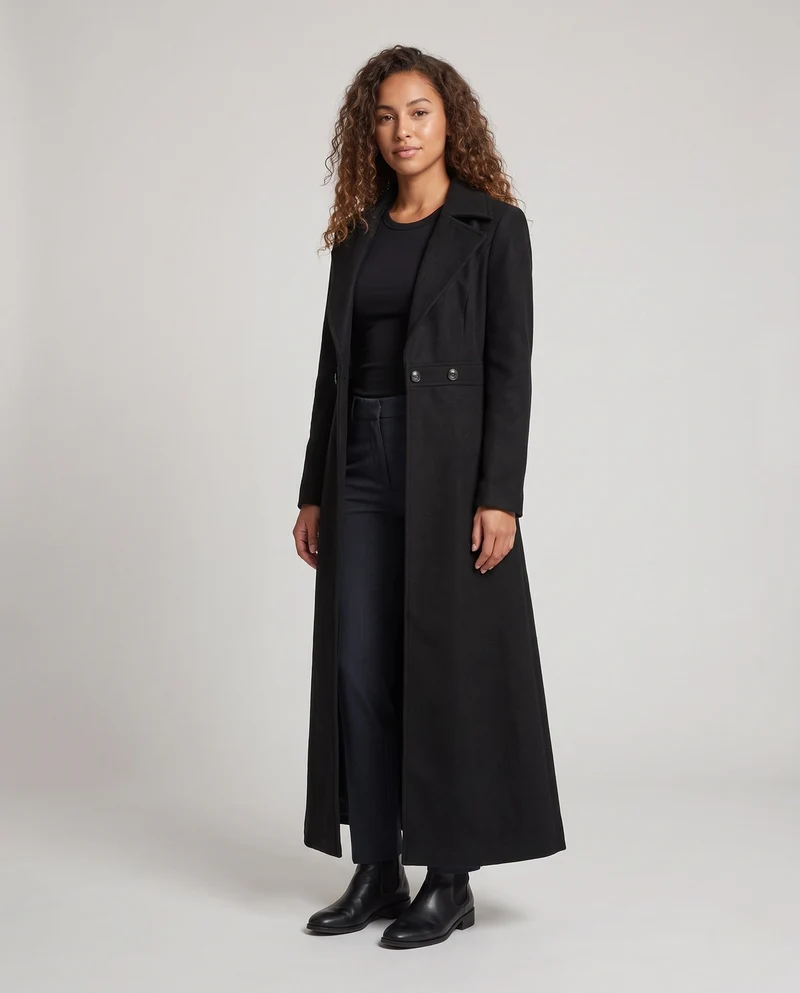 Damen Eleganter und modischer Maxi-Mantel Drune