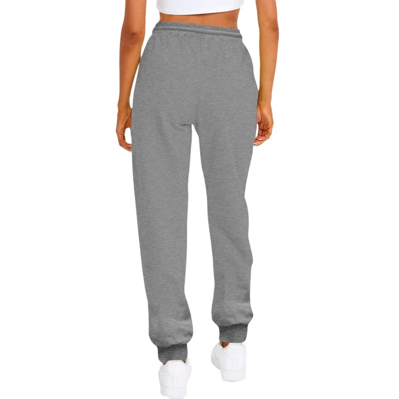 Damen nan komfortable Jogginghose mit Kordelzug Seitentaschen und geripptem Knöchelabschluss Drune