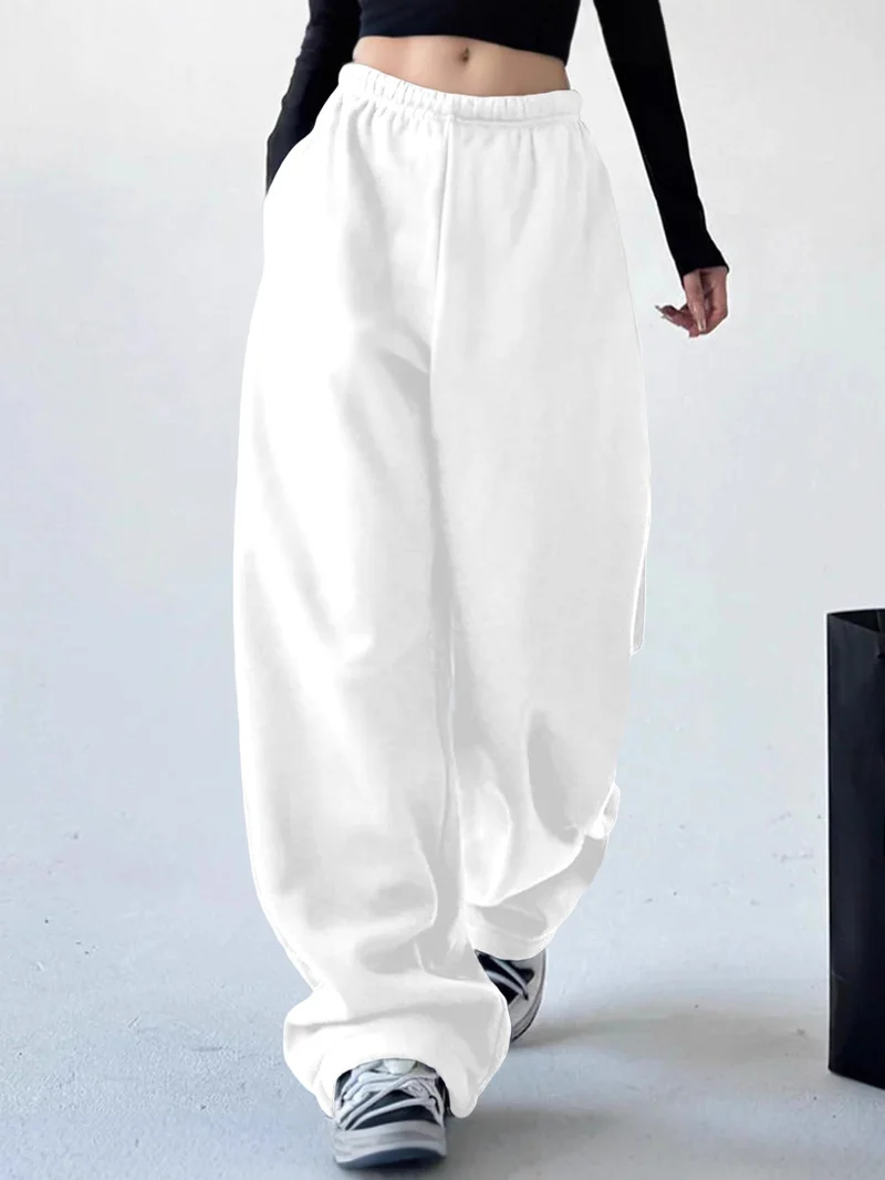 Damen Weite Freizeithose mit elastischem Bund und seitlichen Taschen Drune
