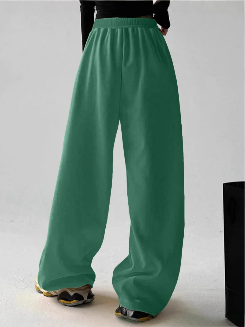 Damen Weite Freizeithose mit elastischem Bund und seitlichen Taschen Drune