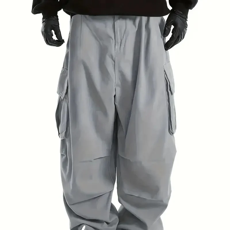 Herren Baggy-Cargo-Hose mit übergroßer Passform, elastischem Tunnelzugbund & mehrfachen Klappfächern Drune