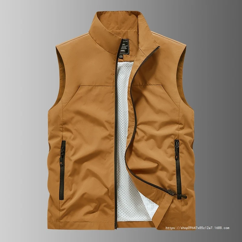Herren Atmungsaktive Utility‑Weste mit Mesh‑Futter, wind- & wasserabweisender Außenlage & Reißverschlusstaschen Drune