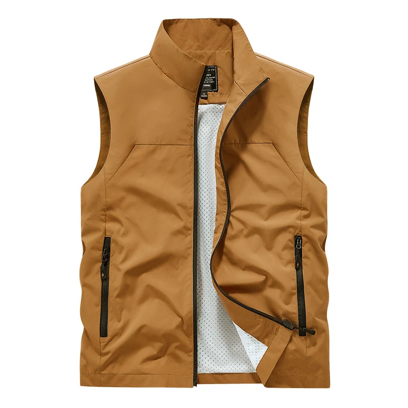 Herren Atmungsaktive Utility‑Weste mit Mesh‑Futter, wind- & wasserabweisender Außenlage & Reißverschlusstaschen Drune