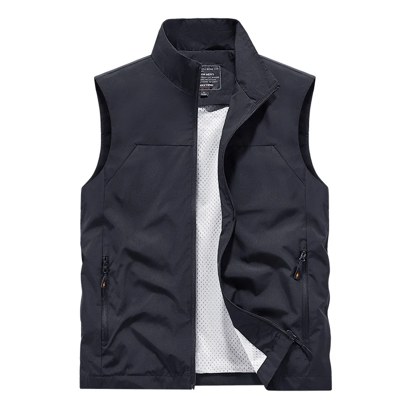 Herren Atmungsaktive Utility‑Weste mit Mesh‑Futter, wind- & wasserabweisender Außenlage & Reißverschlusstaschen Drune