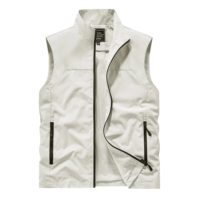 Herren Atmungsaktive Utility‑Weste mit Mesh‑Futter, wind- & wasserabweisender Außenlage & Reißverschlusstaschen Drune