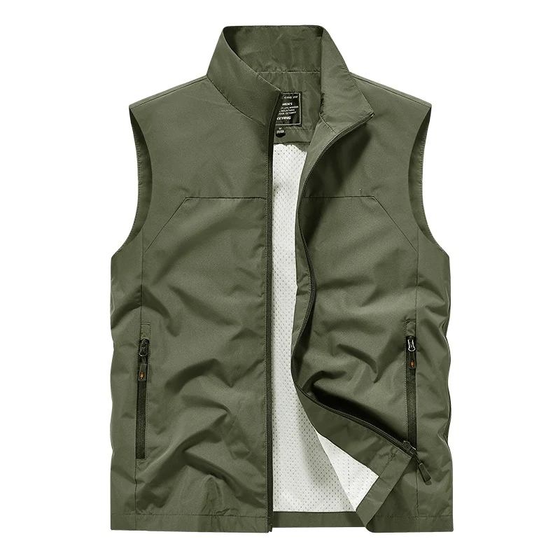 Herren Atmungsaktive Utility‑Weste mit Mesh‑Futter, wind- & wasserabweisender Außenlage & Reißverschlusstaschen Drune
