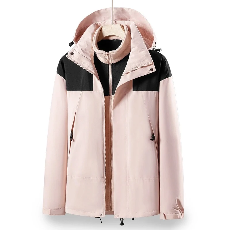 Herren 2‑in‑1 Softshell‑Fleece Hybridjacke mit abnehmbarer Kapuze Drune