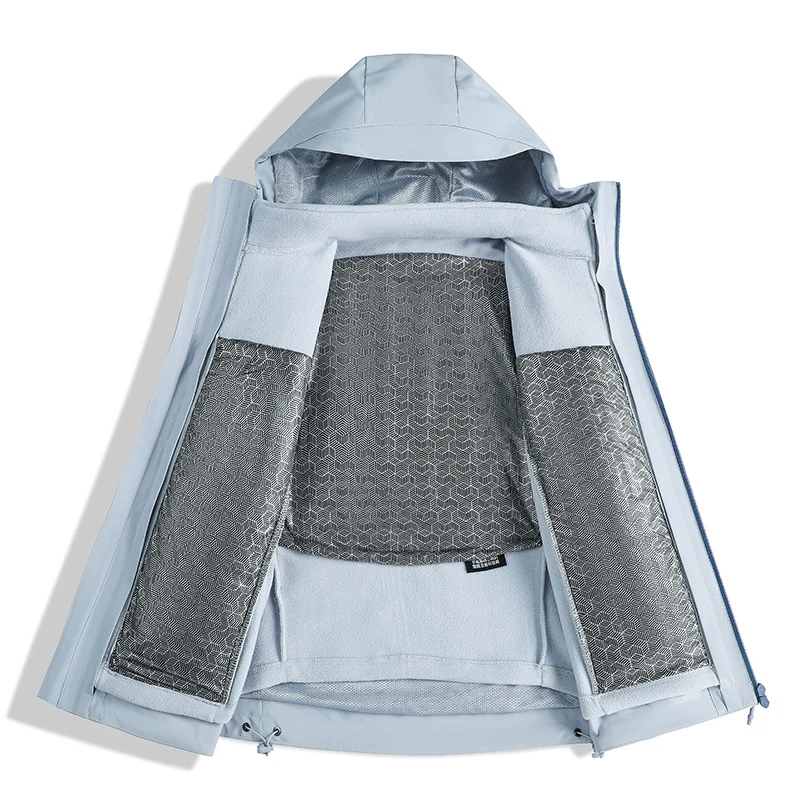 Damen Zweiteiliges wasserdichtes Funktionsjacken-Set mit herausnehmbarer Fleece-Innenjacke Drune