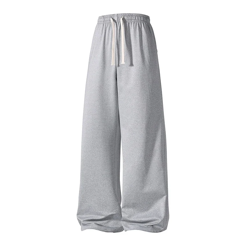Damen Weite Palazzo-Hose mit elastischem Tunnelzugbund und fließender Satinoptik Drune