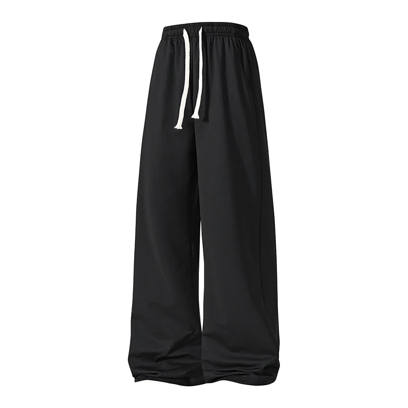 Damen Weite Palazzo-Hose mit elastischem Tunnelzugbund und fließender Satinoptik Drune