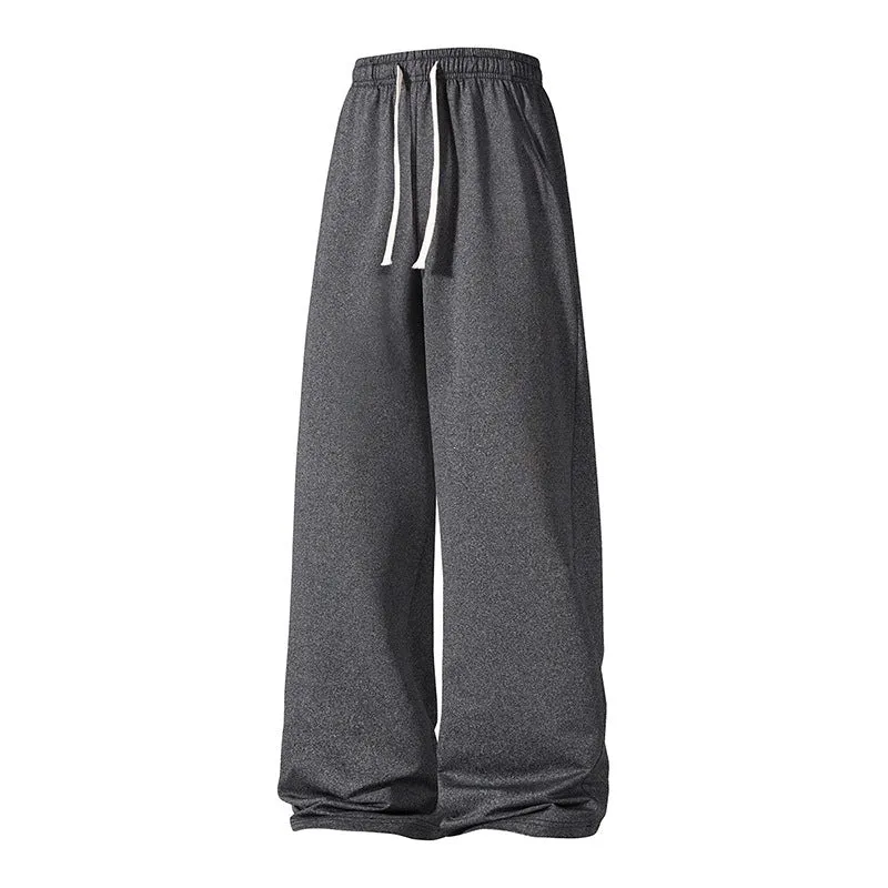 Damen Weite Palazzo-Hose mit elastischem Tunnelzugbund und fließender Satinoptik Drune