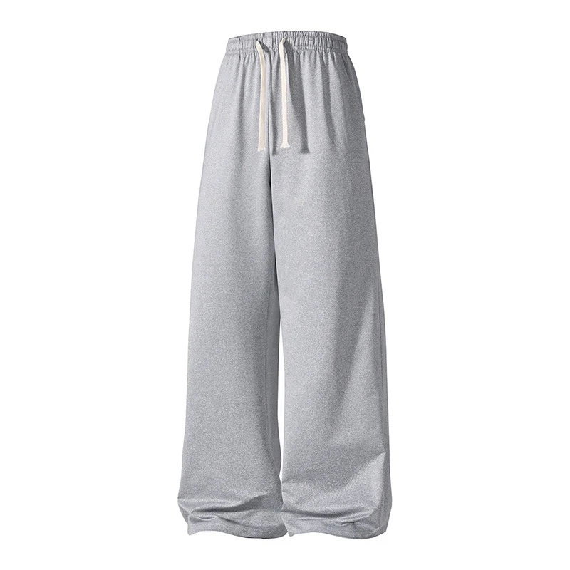 Damen Weite Palazzo-Hose mit elastischem Tunnelzugbund und fließender Satinoptik Drune