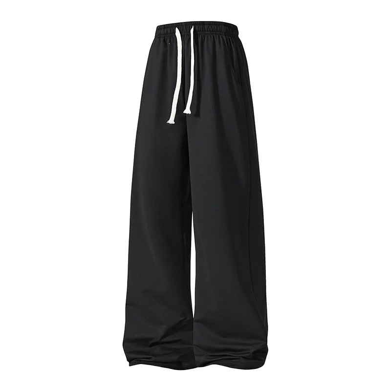 Damen Weite Palazzo-Hose mit elastischem Tunnelzugbund und fließender Satinoptik Drune