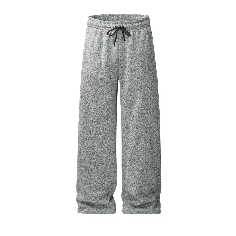 Damen weite Lounge‑Hose mit elastischem Bund, Kordelzug & flauschigem Fleece‑Innenfutter Drune