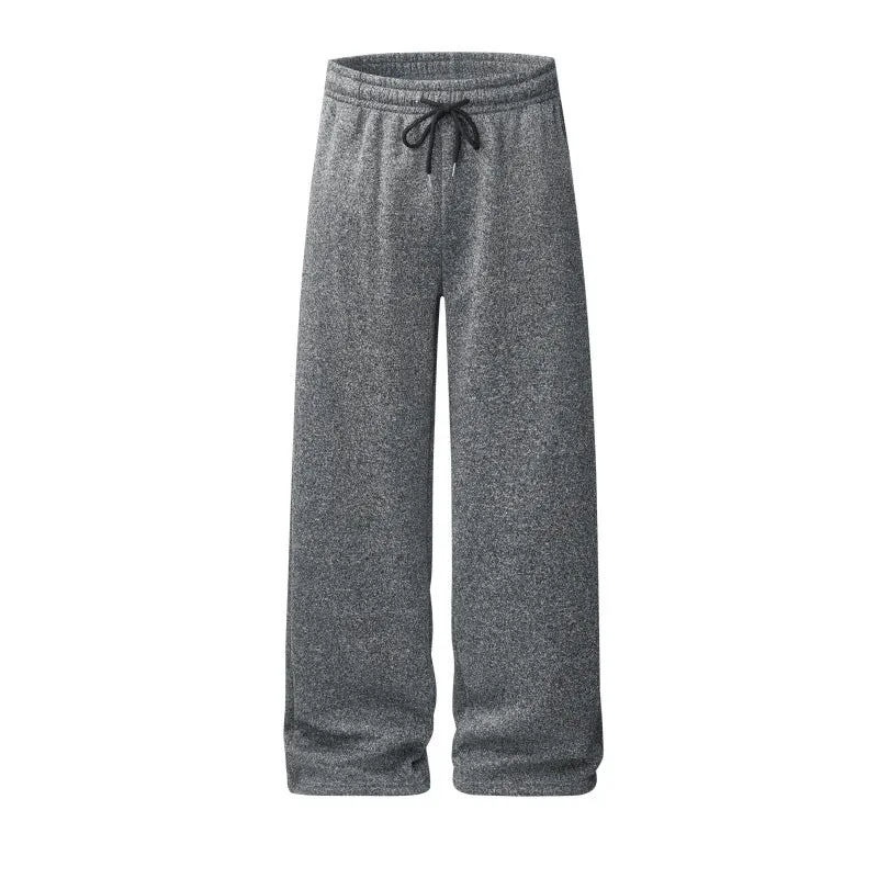 Damen weite Lounge‑Hose mit elastischem Bund, Kordelzug & flauschigem Fleece‑Innenfutter Drune