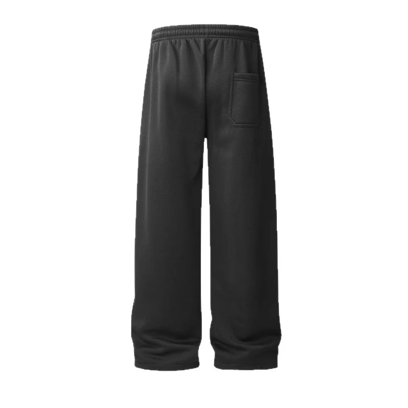 Damen weite Lounge‑Hose mit elastischem Bund, Kordelzug & flauschigem Fleece‑Innenfutter Drune