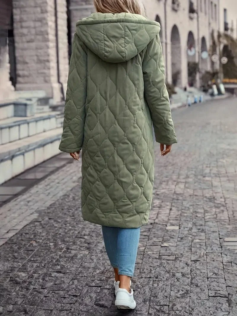 Mia | Elegant Warm Hooded Coat for Cozy Winter Days