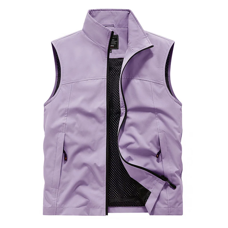 Damen Softshell‑Weste mit Meshfutter wind- und wasserabweisend Stehkragen und Frontreißverschluss Drune