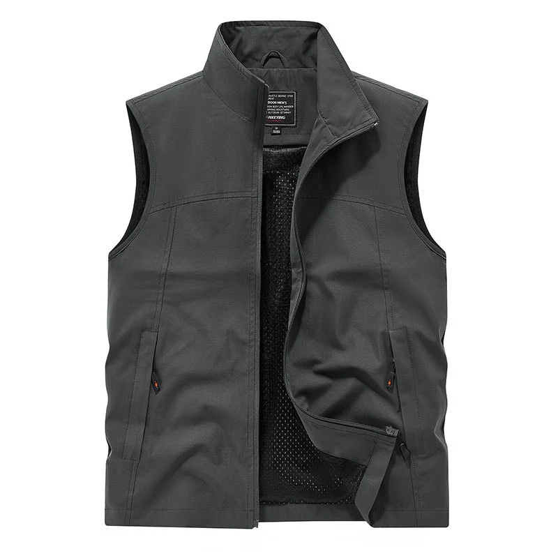 Damen Softshell‑Weste mit Meshfutter wind- und wasserabweisend Stehkragen und Frontreißverschluss Drune
