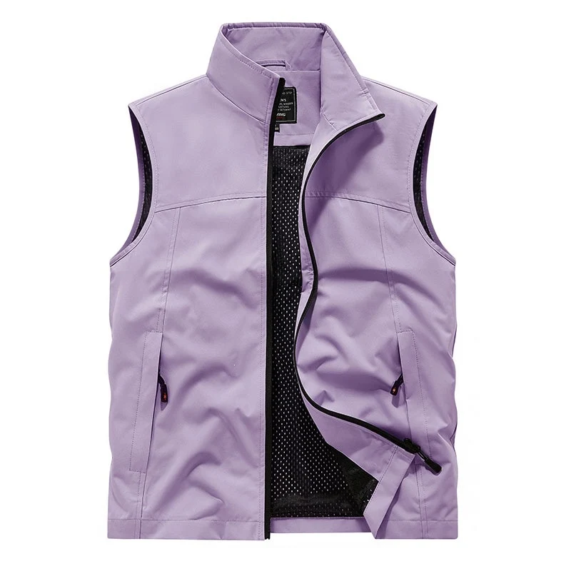 Damen Softshell‑Weste mit Meshfutter wind- und wasserabweisend Stehkragen und Frontreißverschluss Drune
