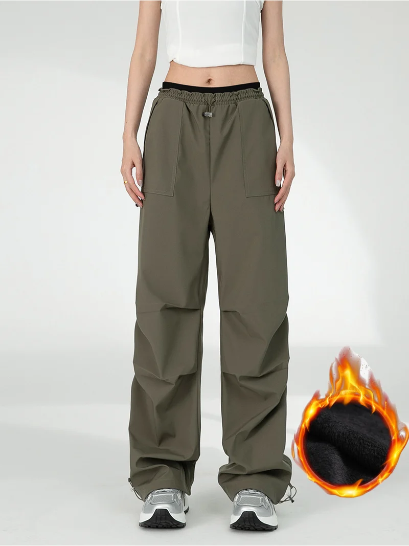 Damen Kapuzen-Utility-Parka mit wasserdichter Membran, großen Fronttaschen & verstellbarem Saum Drune