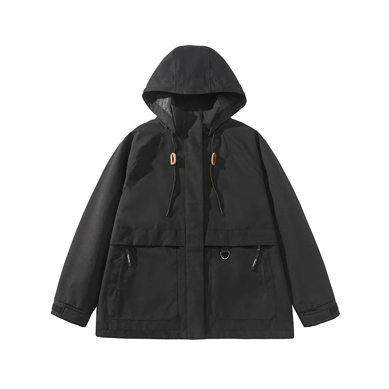 Damen Kapuzen-Utility-Parka mit wasserdichter Membran, großen Fronttaschen & verstellbarem Saum Drune