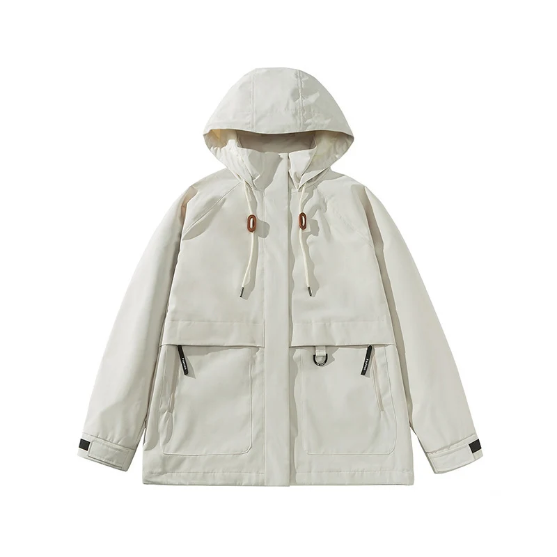Damen Kapuzen-Utility-Parka mit wasserdichter Membran, großen Fronttaschen & verstellbarem Saum Drune