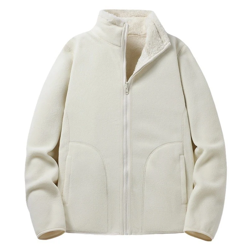 Damen Gefütterte Fleece-Jacke mit Teddyfutter, Stehkragen & durchgehendem Reißverschluss Drune