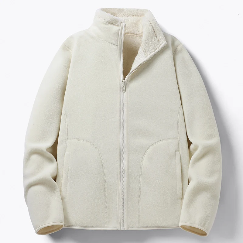 Damen Gefütterte Fleece-Jacke mit Teddyfutter, Stehkragen & durchgehendem Reißverschluss Drune