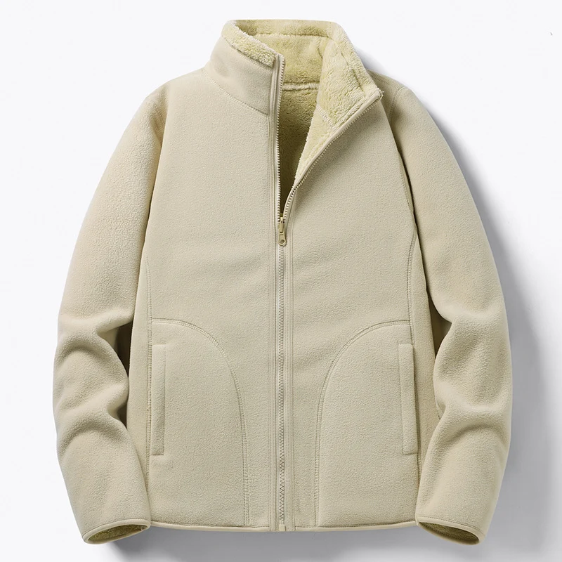 Damen Gefütterte Fleece-Jacke mit Teddyfutter, Stehkragen & durchgehendem Reißverschluss Drune