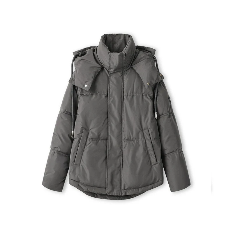 Damen nan oversized gesteppte Winterjacke mit Kapuze und Thermowattierung Drune