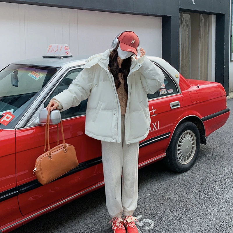 Damen nan leicht wattierte Oversize-Steppjacke mit Kapuze und verdecktem Reißverschluss Drune