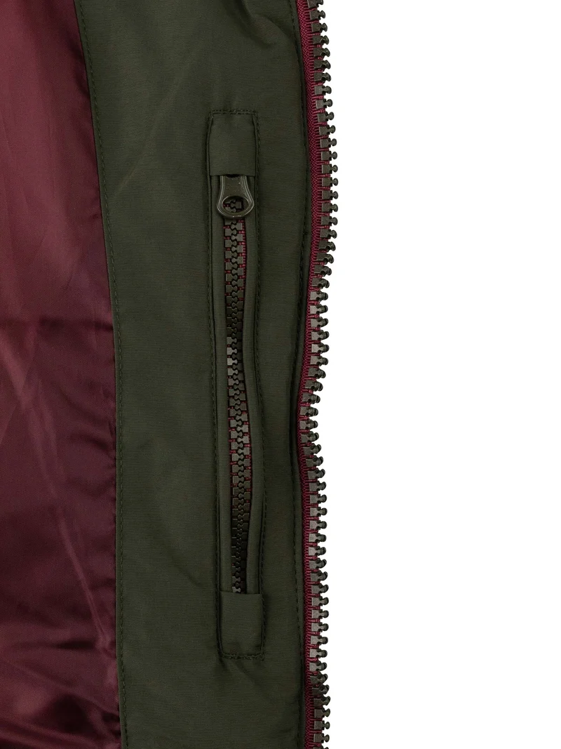 Steppweste mit Strickkragen