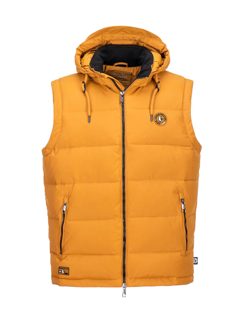 Steppweste mit Strickkragen