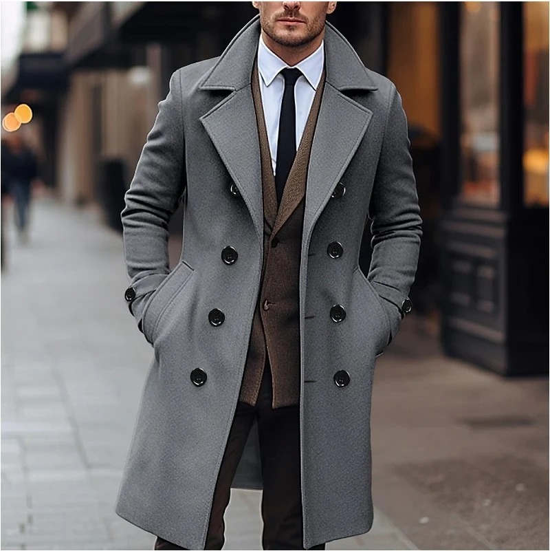 Herren eleganter Trenchcoat Drune