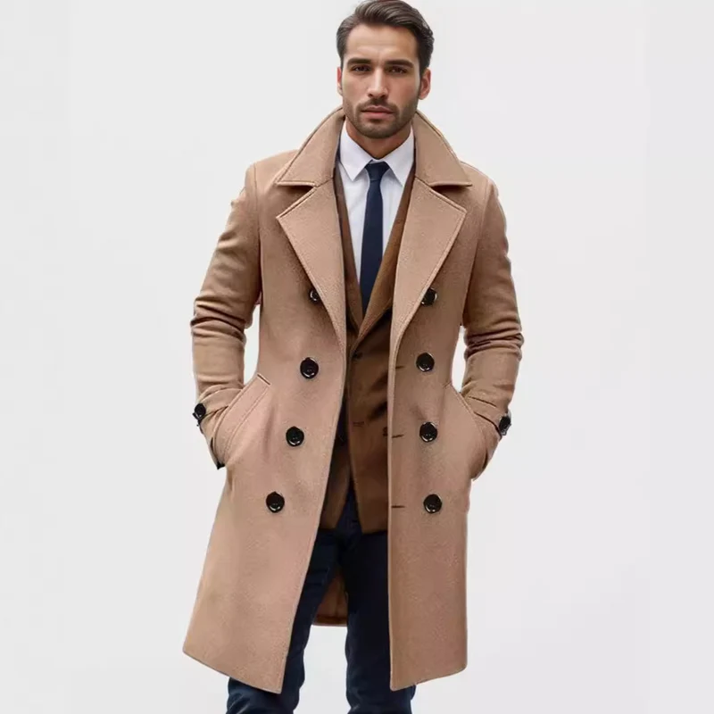 Herren eleganter Trenchcoat Drune