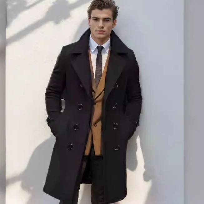 Herren eleganter Trenchcoat Drune