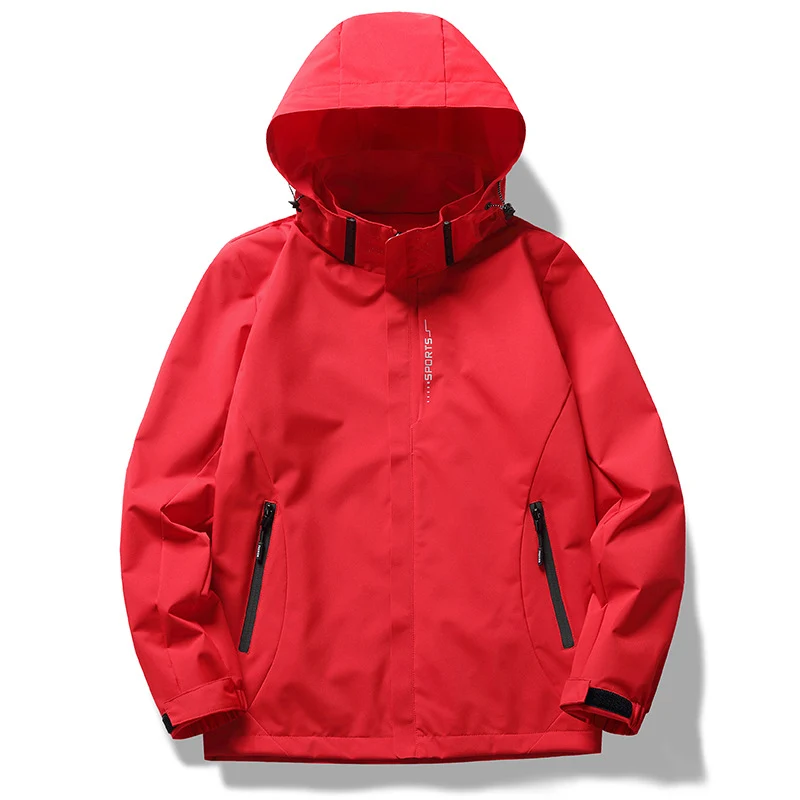 Herren zweilagige Softshell-Regenjacke mit abnehmbarem Fleece‑Innenlayer und verstellbarer Kapuze Drune