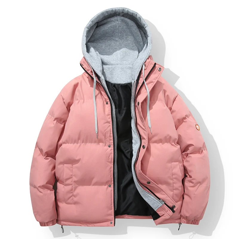 Herren wattierte Steppjacke mit integriertem Kapuzenlayer und verstellbarem Saum Drune