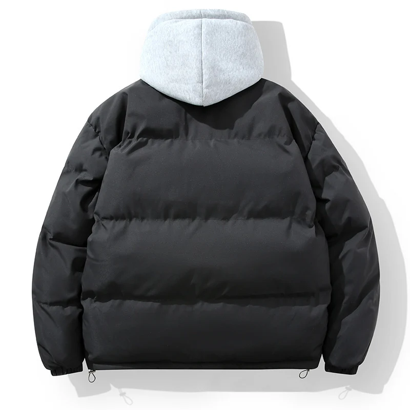 Herren wattierte Steppjacke mit integriertem Kapuzenlayer und verstellbarem Saum Drune