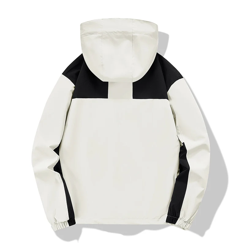 Herren wasserabweisende Softshell‑Jacke mit Kapuze, verstellbarem Saum und Multifunktionstaschen Drune
