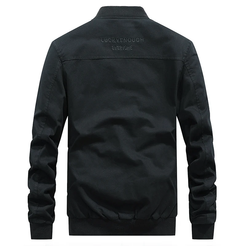 Herren Utility-Fieldjacke mit Stehkragen, D-Ring-Details und Reißverschlusstaschen Drune
