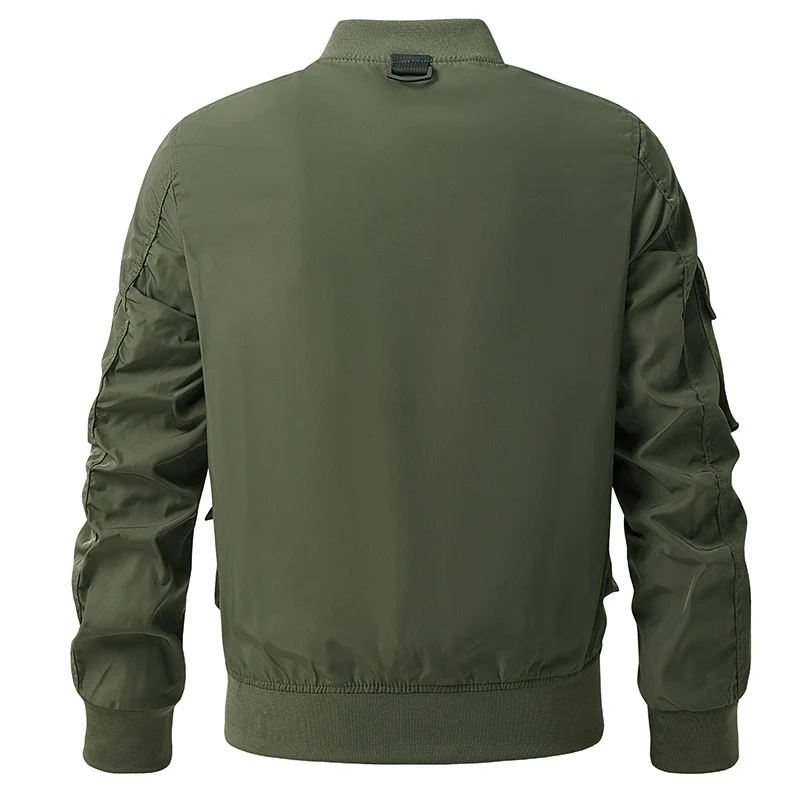 Herren Utility‑Bomberjacke mit multifunktionalem Taschensystem und leichtem Nylonmaterial Drune
