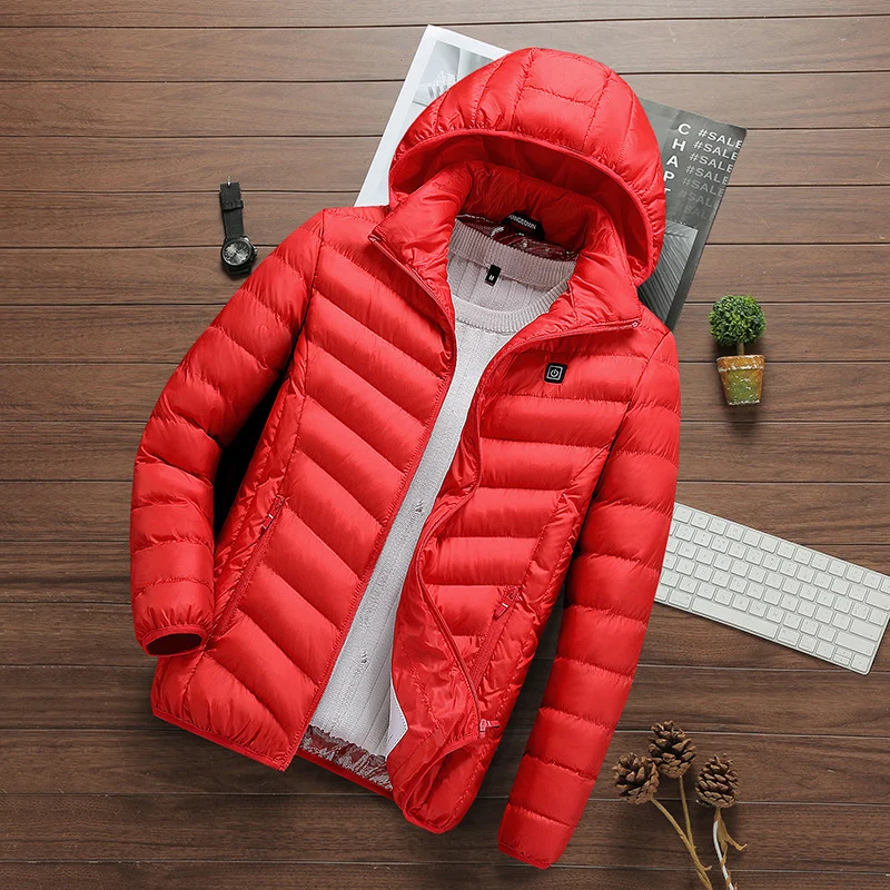 Herren ultraleichter gesteppter Parka mit Kapuze und thermoregulierender Isolierung Drune
