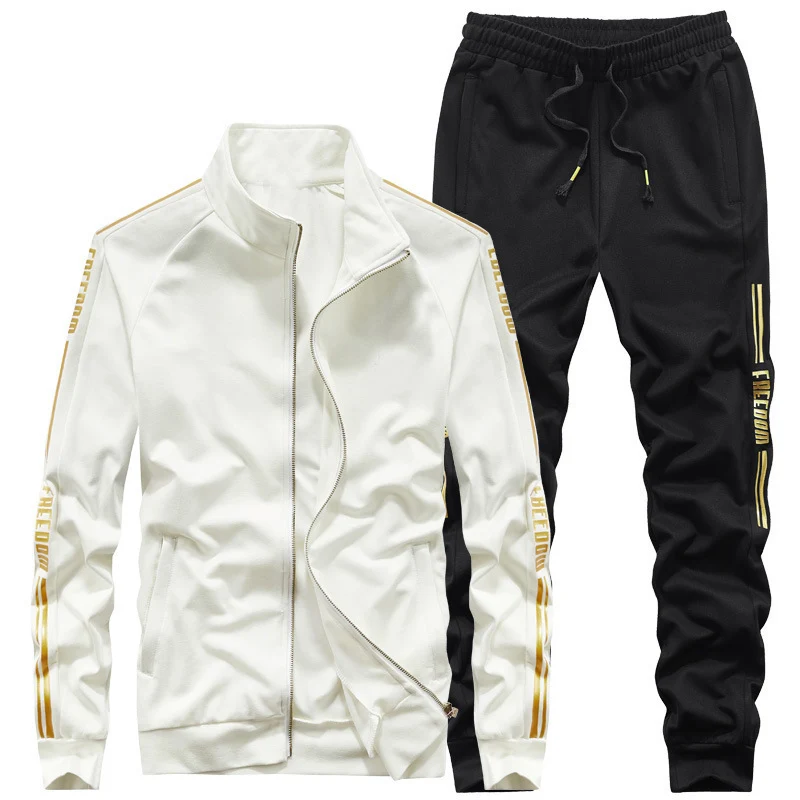 Herren Trainingsanzug‑Set mit Stehkragen und Slim‑Fit Jogginghose Drune