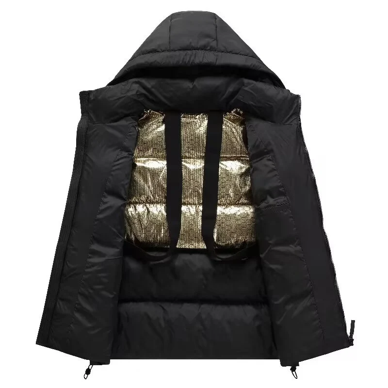 Herren Thermo-Parka mit reflektierender Wärmefutter‑Innenlage und Tragegurten Drune