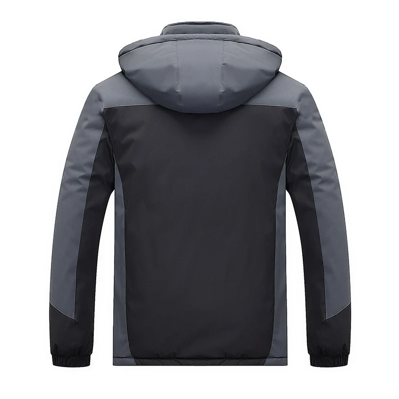 Herren technischer Outdoor-Parka mit Teddyfleece-Innenfutter, verschweißter Außenhülle und Multifunktionstaschen Drune
