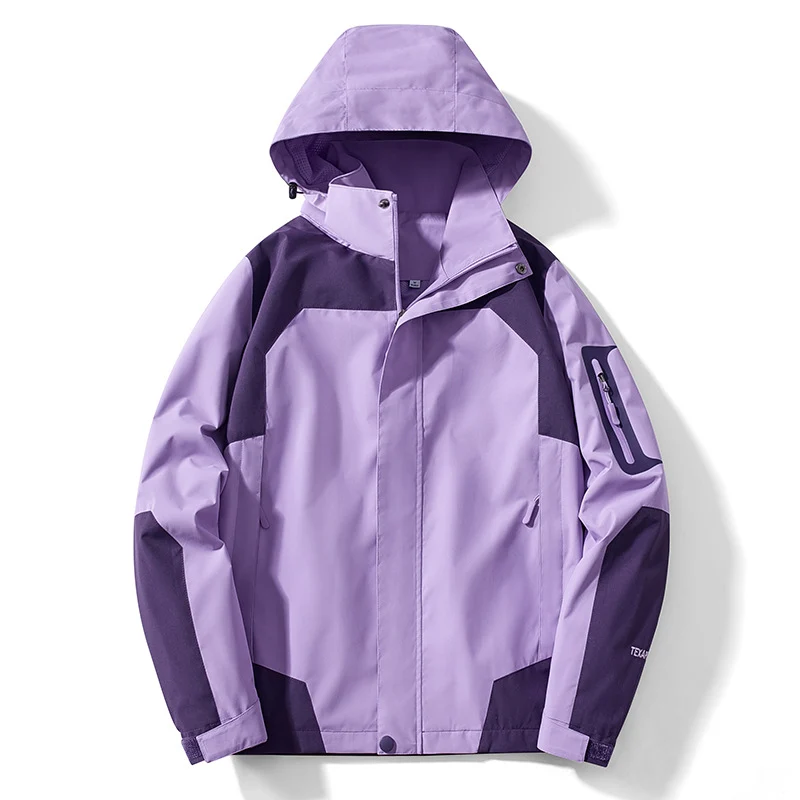 Herren technische Softshell‑Jacke mit abnehmbarer Kapuze, wasser- und winddichter Membran sowie Ärmel‑Utilitytasche Drune